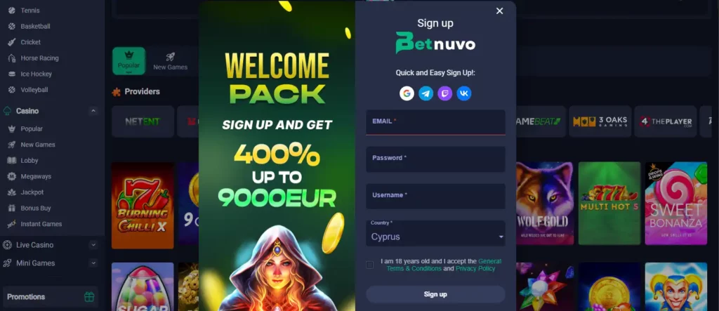 Betnuvo register